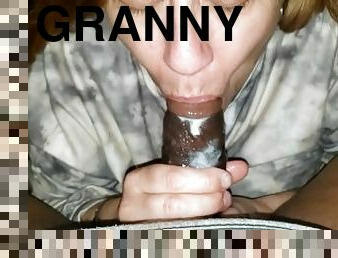 Granny Took a Mouth Full Of Cum