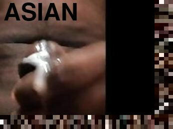 asiatisk, bading, svær, onani, offentlig, amatør, blowjob, cumshot, handjob, compilation