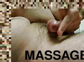 Prostate massage and playing with my pre-cum