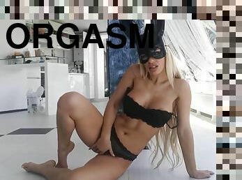 Big Tits Naughty Bulgarian Bunny Babe Dildo Masturbation And Pussy Rubbing To Orgasm