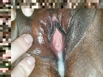 Hot cum dripping pussy after sex in hotel!
