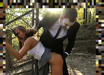 Silvia Dellai & Pascal White in Silvia Dellai: Creepy Halloween Pss Scene! - KINK