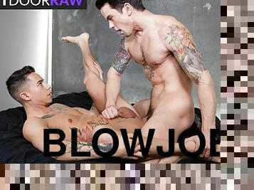 Inked Hunks Have Sloppy & Dirty Fuckfest - NextDoorRaw