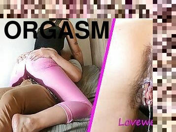 orgasme, pissing, squirt, amatør, cumshot, truser, våt, virkelig, røff