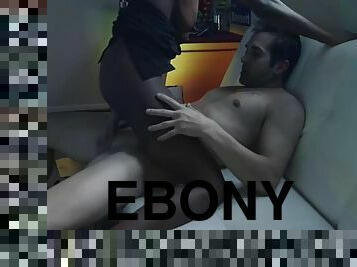 Sexy ebony jezabel vessir passionately fucks her white boyfriend