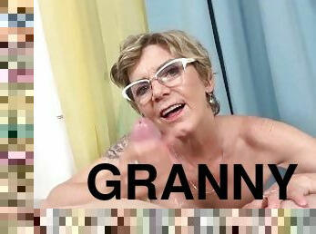 GRANNY INGA GIVING BLOWJOB