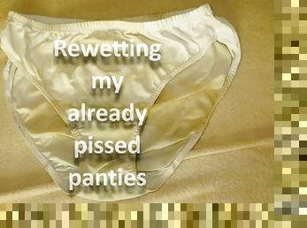 REWETTING MY WHITE PANTIES TWICE