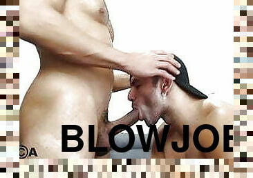 blowjob-seks-dengan-mengisap-penis, penis-besar, homo, berotot