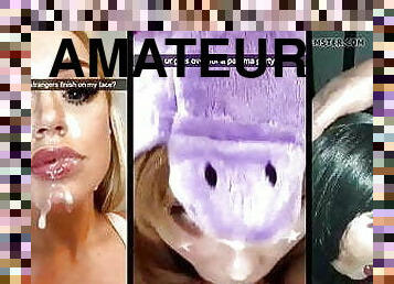 amatør, hjemmelaget, compilation, creampie, svelging, ludder, pov, cum, ekkel, biseksuell