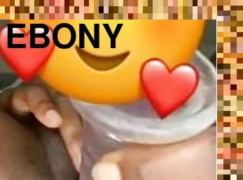 Ebony solo dildo
