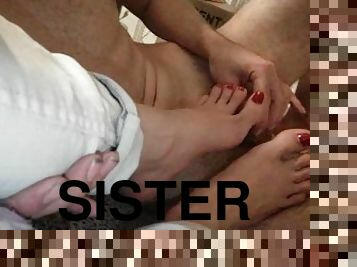 PRIVATE SOON Gamer Stepsister allowed me to fuck her beautiful feet while playing