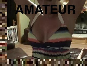 amateur, fellation, milf, ejaculation-interne, point-de-vue, blonde, sucer