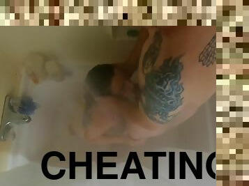 Catches Cheating Whore Drinking Neighbors Piss And Fucking In The Shower. Steamy Hot!