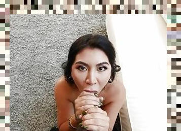 Latina with BIG FAT ASS fucking during a rap video audition