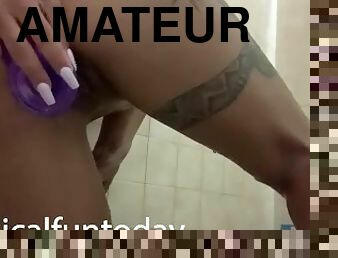 masturbation, amatör, latinska, arabisk, petit, ensam, tatuering, retande