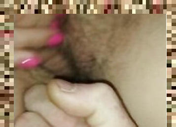 Fingerings wifes hairy pussy