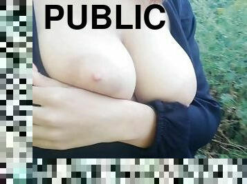 Public Flashing on the Street on the Road