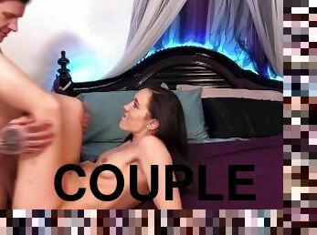 ADULT TIME - Alison Rey Goes Between The Sheets with Sinn Sage - SUPER RARE SINN SAGE STRAIGHT SEX!