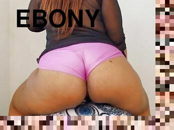 Do you like big asses? Look this sweet ebony milf shaking her big fat ass in your face!