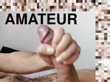 masturbation, amatör, cumshot, gigantisk-kuk, hemmagjord, avrunkning, första-gången, sprut, kåt, ensam