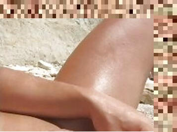 umum, rusia, amatir, handjob-seks-dengan-tangan-wanita-pada-penis-laki-laki, pantai, seorang-diri, penis