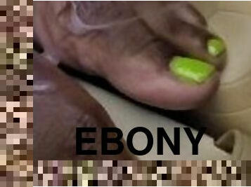 Glittery Green Ebony Toes (Part 2)