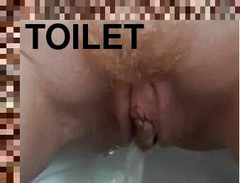 selingkuh, pesta, kencing, umum, vagina-pussy, isteri, amatir, pasangan, sudut-pandang, toilet