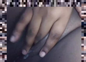 Ebony BBW Plays w/ Her Pretty Pussy