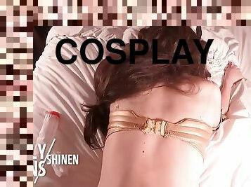 Ishtar Cosplay Sex, FGO Sexy Ladyboy Cosplayer Gets Fucked, Fate Crossdresser Tgirl trans Hentai 8