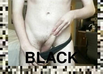 Bulge & Cock Tight Black Speedo - JFF @MattSatin