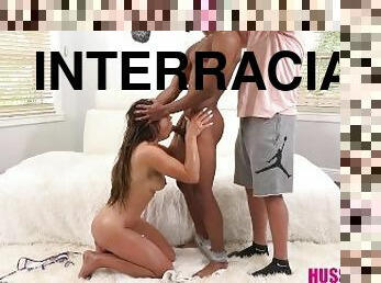 babes, chorro-de-corrida, interracial, hardcore, estrella-del-porno, morena, realidad