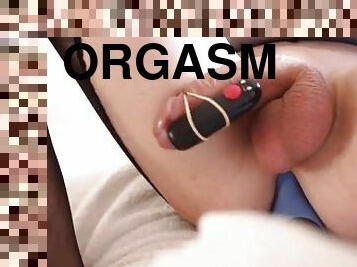 Hands free orgasm with prostate stimulation