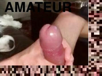 Hot cumshot from fat cock!