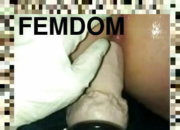 besar, strapon, amateur, buatan-sendiri, pasangan, merangkap, teman-lelaki, femdom