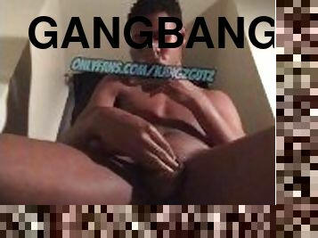 fusk, doggy, svær, onani, cumshot, ebony, stor-pikk, tenåring, gangbang, svart