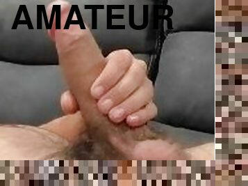 masturbation, amatör, gigantisk-kuk, italiensk, ensam, kuk