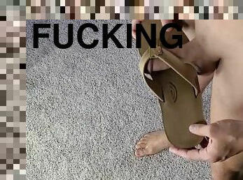 Me, Fucking my Rainbow Sandals, AKA FuckFlop-1