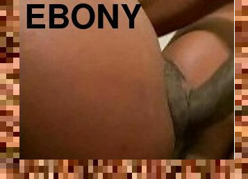 Fat Ebony Pussy Cums on BBC