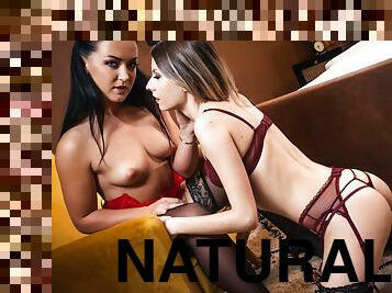 Rebecca Volpetti & Zuzu Sweet in Two Sexy Natural Lesbians Make Love - SexyHub