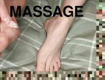 foot massage for yourself. foot fetish