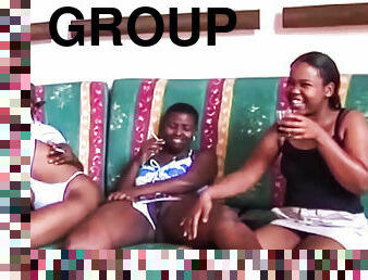 Fun interracial hardcore orgy group sex party w ebony babes