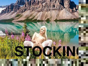 Hottest Adult Clip Stockings Exotic Only Here With Elsa Jean