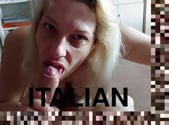 amatori, milf, adanc-in-gat, pov, blonda, italian