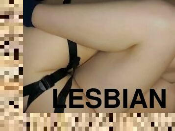 піхва-pussy, страпон, прихильник, лесбіянка-lesbian, іграшка, хардкор, домашнього-приготування, пара, злягання, дільдо