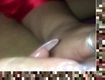 Wife playing in dick hole