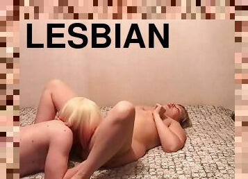 Lesbian tgirl licking girl pussy