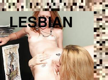Blonde Teen Have Lesbian Sex On Interview To Get The Job