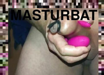 Foreskin Fetish: Tied up my Foreskin before masturbating, watch me cum when I untied it