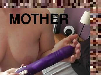 MASTURBATING WITH NEW THRUSTING DILDO VIBRATOR!! THEN HUBBY GETS HIS BALL LICKED!!