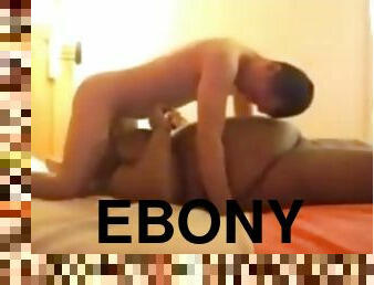 Ebony BBW and 69 with white guy
